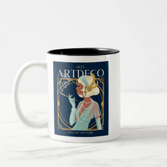 Art Deco 1925 Two-Tone Coffee Mug | Zazzle