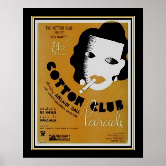 Art Deco 1934 Cotton Club Parade Poster (Front)