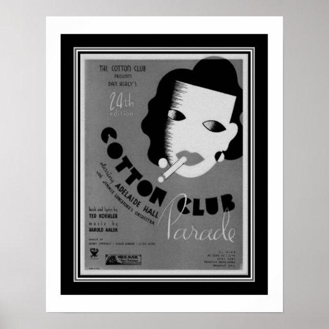 Art Deco 1934 Cotton Club Parade Poster (Front)