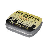 Art Deco 20s Retro Inspirational Sunny Demeanor Candy Tin (Side)