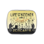 Art Deco 20s Retro Inspirational Sunny Demeanor Candy Tin (Top)