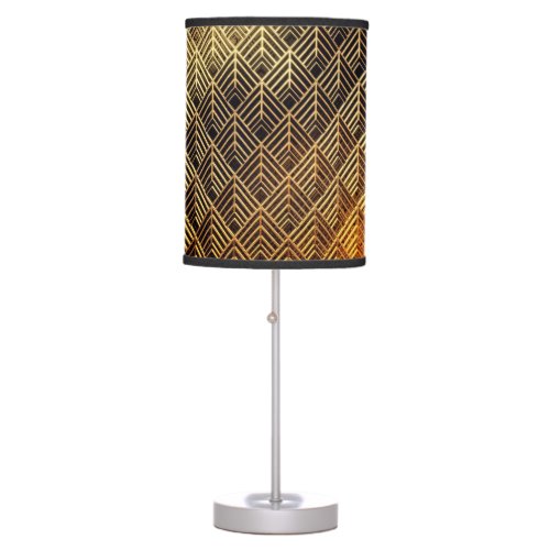 Art Deco 3D Fashion Background Table Lamp