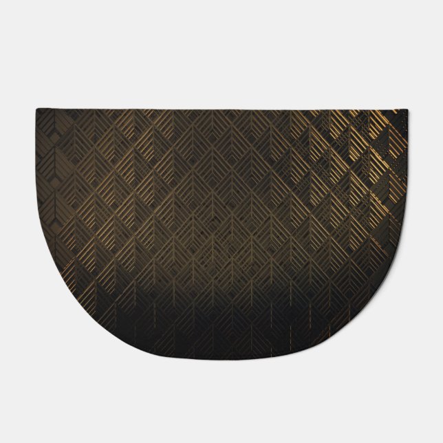 Art Deco 3D Illustration Background Doormat (Front)