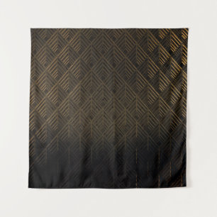 Art Deco 3D Illustration Background Tapestry