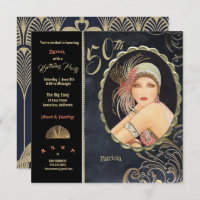 Art Deco 50th Birthday Party 1920's Flapper Girl