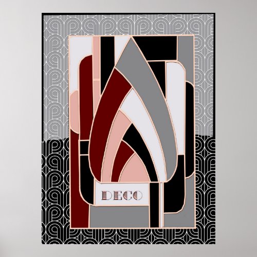 Art deco Abstract Design Poster