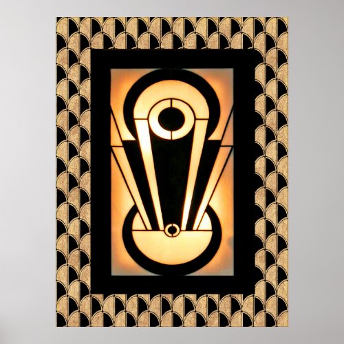 Art Deco Abstract Design Poster