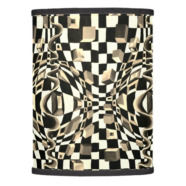 Art Deco - Abstract Diffusion Lamp Shade (Front)