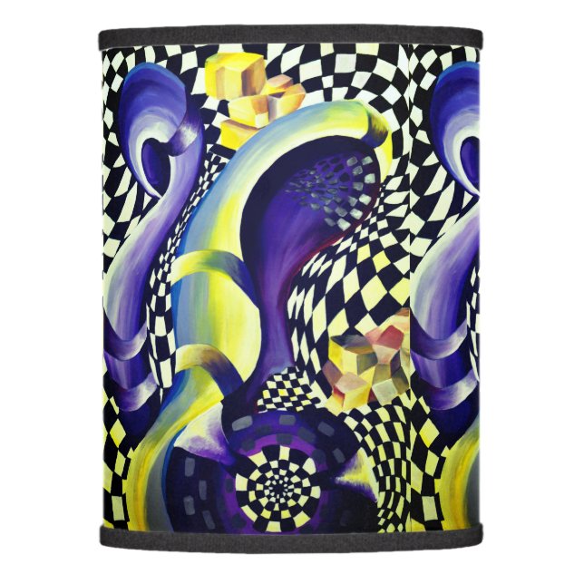 Art Deco - Abstract Diffusion Lamp Shade (Front)