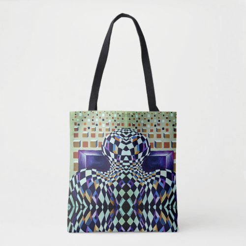Art Deco _ Abstract Distortion Tote Bag