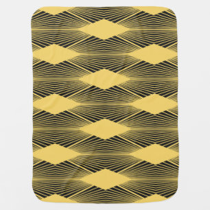 Art Deco Abstract Geometric Background Baby Blanket