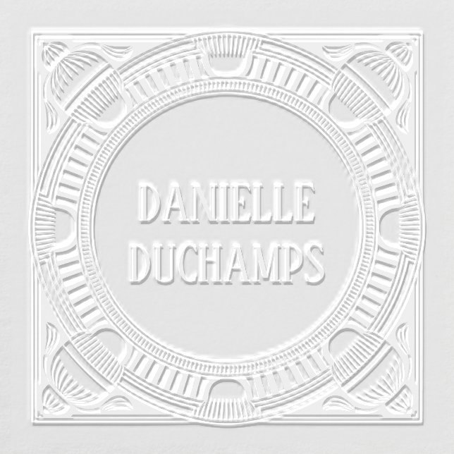 Art Deco Acorn & Parallel Line Embosser (Design)