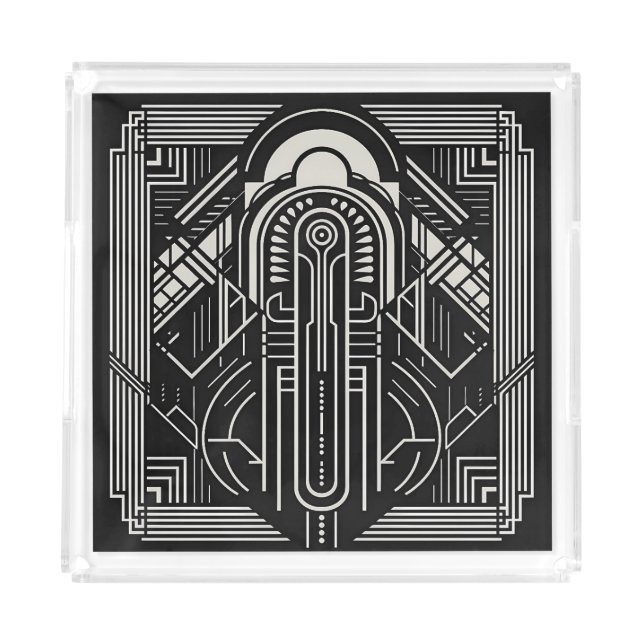 Art Deco Acrylic Tray (Front)
