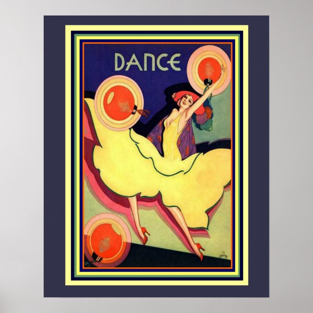 Art Deco Albert Vargas "Dance" 16 x 20 Poster (Front)