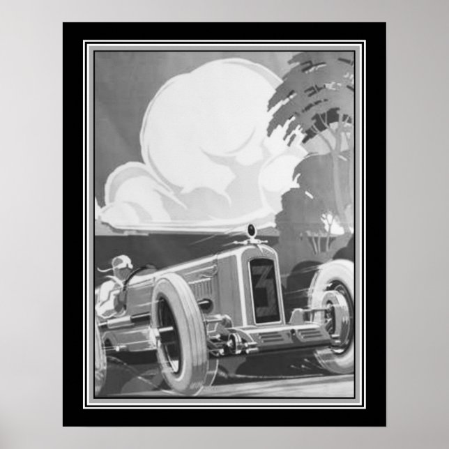 Art Deco, Alex Kow, 1929 Grand Prix Poster (Front)