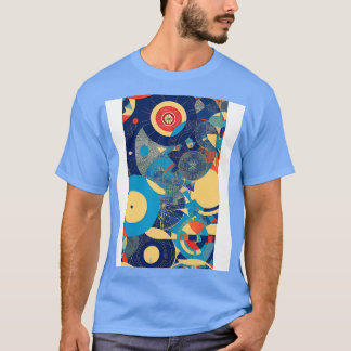 Art Deco and BauhausInspired Modern Circle Art T-Shirt