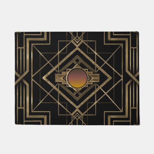 Art Deco Antique Gold Doormat