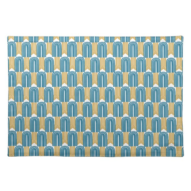 Art Deco Arches  Cloth Placemat (Front)