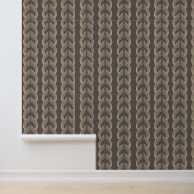 Art Deco Arches in Champagne on Warm Charcoal