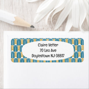 Art Deco Arches  Label