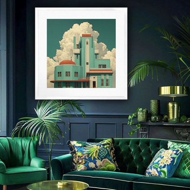 Art Deco Architecture Framed Art Print (Creator Uploaded)