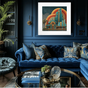 Art Deco Architecture Framed Art Print