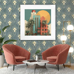 Art Deco Architecture Framed Art Print