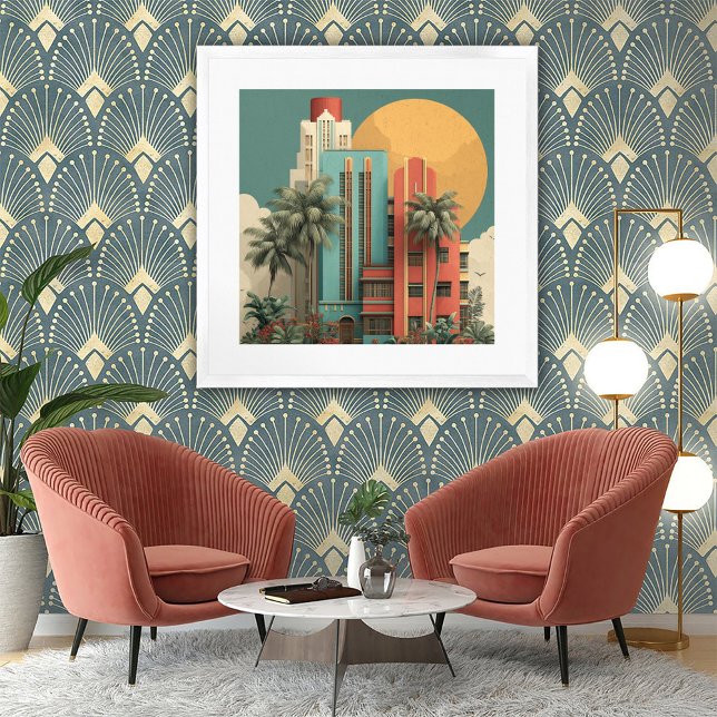 Art Deco Architecture Framed Art Print (Creator Uploaded)