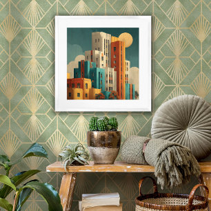 Art Deco Architecture Framed Art Print