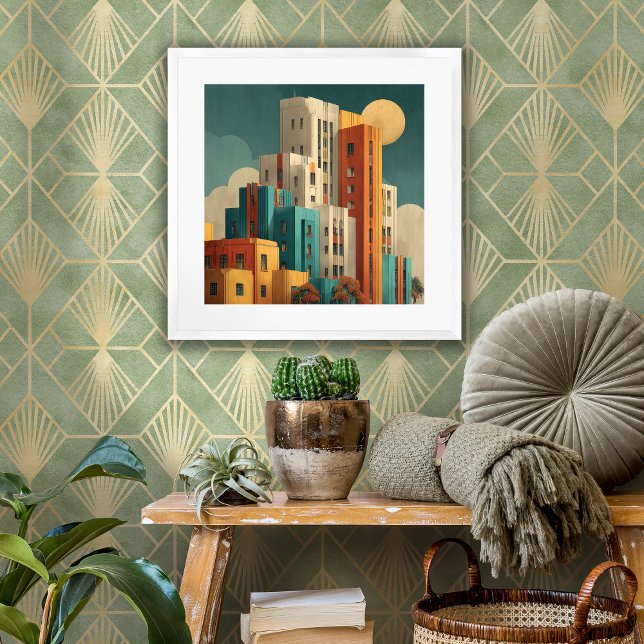 Art Deco Architecture Framed Art Print (Creator Uploaded)