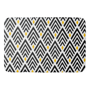 Art Deco Arrows Pattern Bathroom Mat