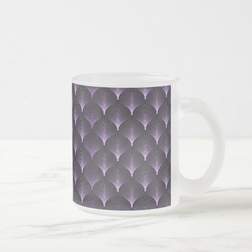 Art DecoArt Deco patternvintage1920s era patte Frosted Glass Coffee Mug