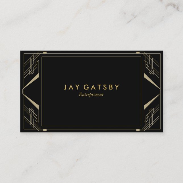Art Deco/Art Nouveau Business Card (Front)