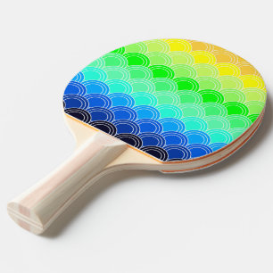 Art deco, art nouveau, vintage, shell,fan,pattern, Ping-Pong paddle