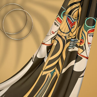 Art Deco Art Nouveau Women Scarf