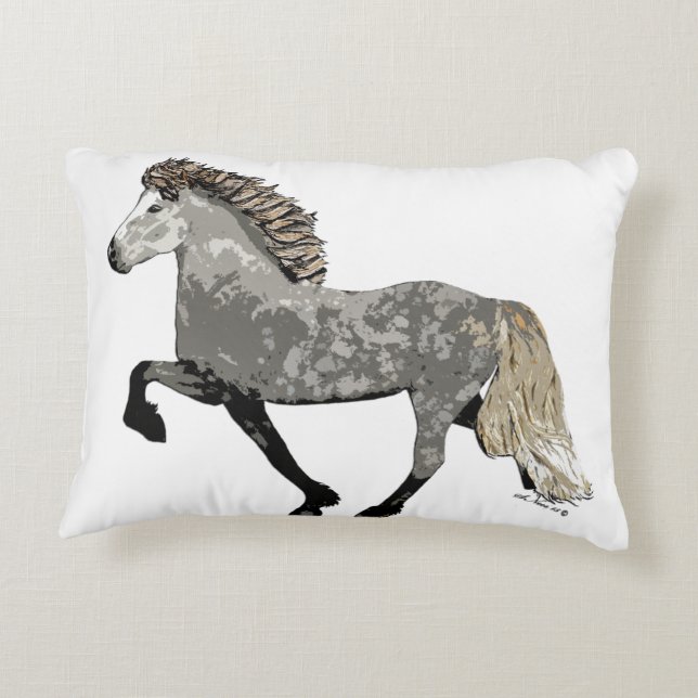 Art Deco Astrid Decorative Pillow (Back)