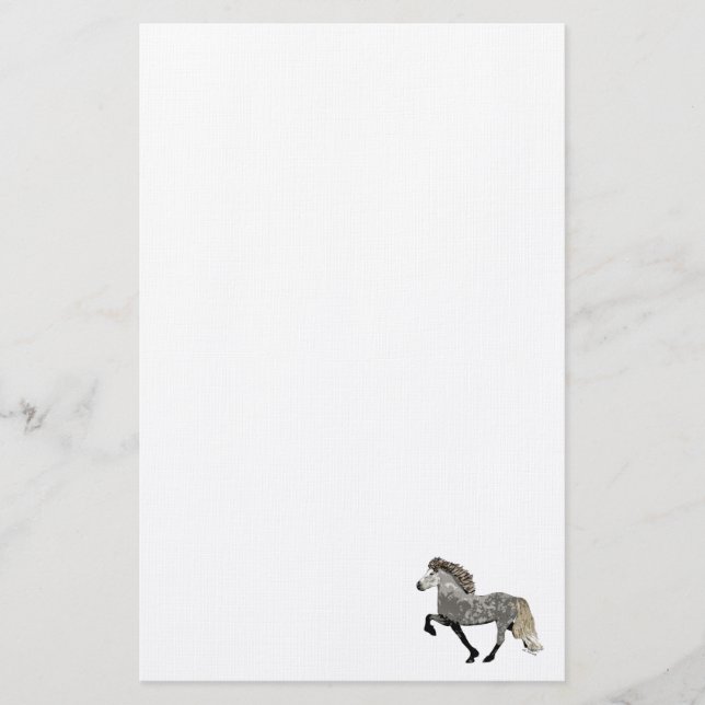 Art Deco Astrid Gaited Horse Stationery (Front)