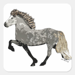 Art Deco Astrid Square Sticker