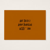 Art Deco ~ ATC (Back)