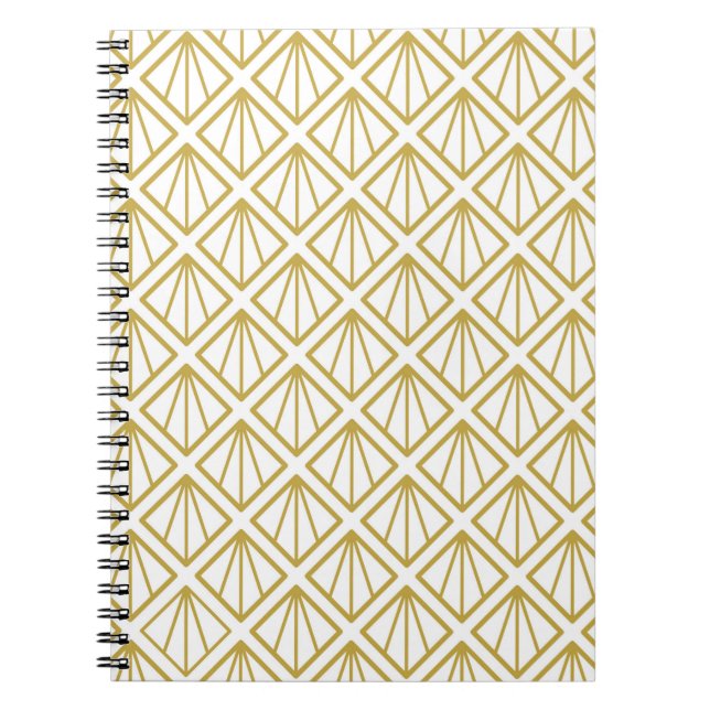 Art deco background. art, deco, pattern, vintage,  notebook (Front)