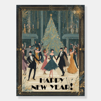 Art Deco Ballroom Dance Happy New Year Foam Board