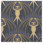 Art Deco Bat Pattern Fabric