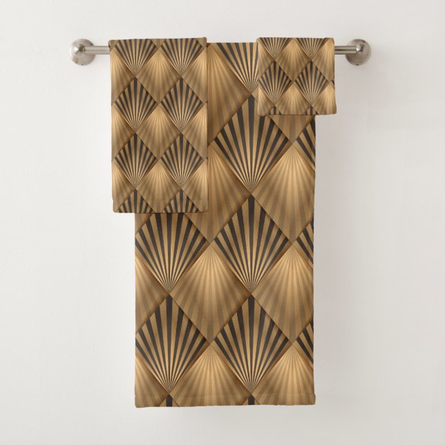 Art Deco Bath Towel Set (Insitu)
