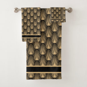 Art Deco Bath Towel Set