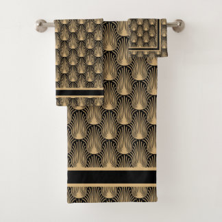 Art Deco Bath Towel Set