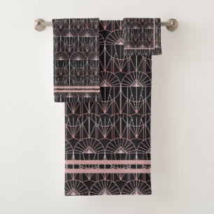 Art Deco Bath Towel Set