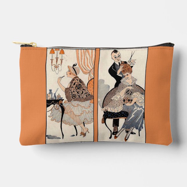 Art Deco Beauty Accessory Pouch (Front)