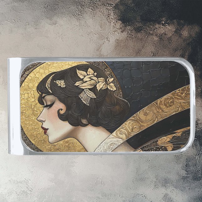 Art Deco Beauty  Silver Finish Money Clip (Creator Uploaded)