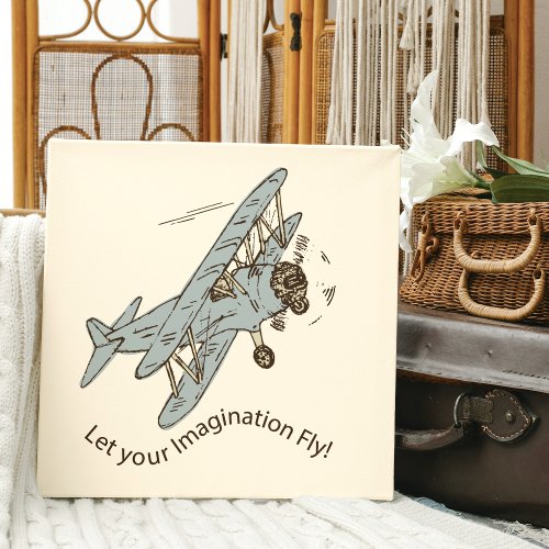 Art Deco Bi_planes _ let your imagination fly Canvas Print