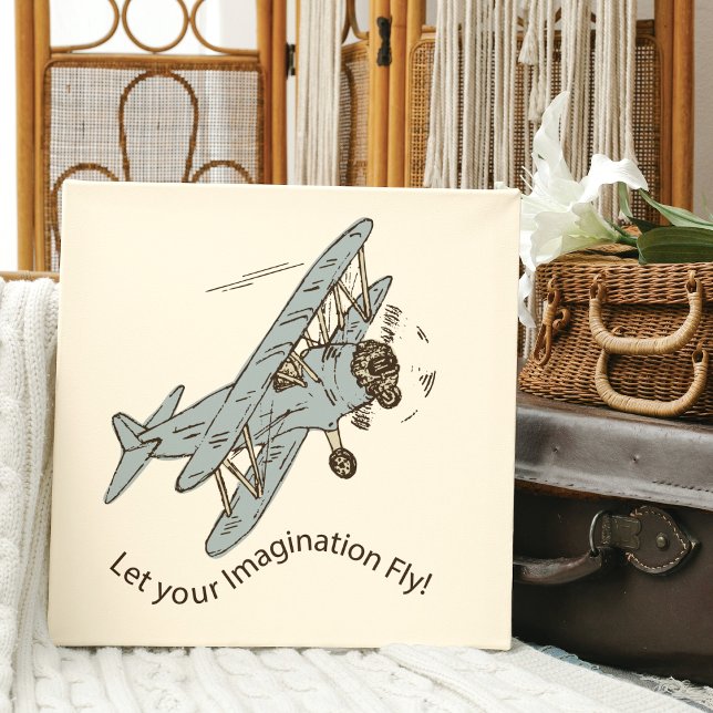 Art Deco Bi-planes - let your imagination fly. Canvas Print (Creator Uploaded)